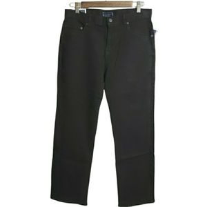 Club Room Straight Leg Stretch Black Jeans Men's Size 32 x 30 NWT